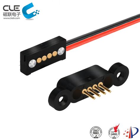 Male And Female 4 Pin Custom Charging Magnetic Connector For Portable