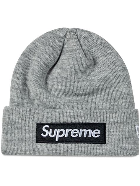 Supreme X New Era Box Logo Knitted Beanie Farfetch