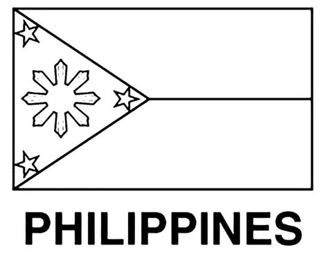 Printable Flag Of Philippines Coloring Page Download Print Or Color