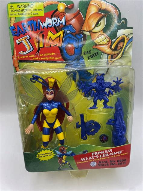 Earth Worm Jim Princess Whats Her Name Playmates Action Figure Ebay
