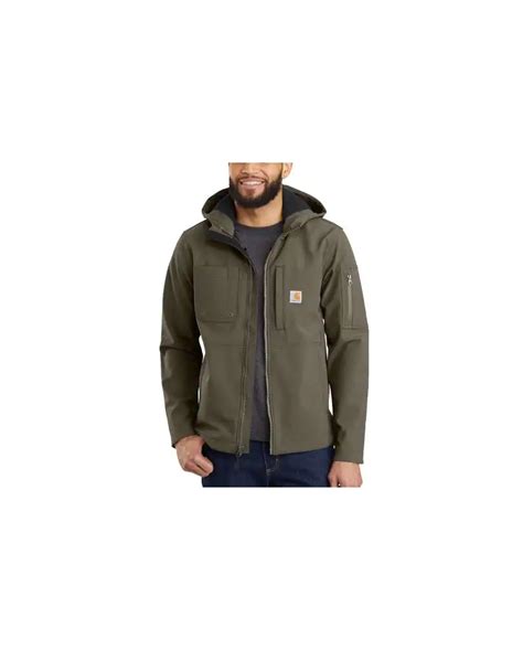 Carhartt Mens Rough Cut Hooded Jacket Fort Brands