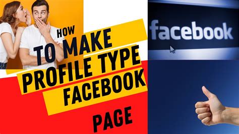 How To Create Facebook Profile Type Page Youtube