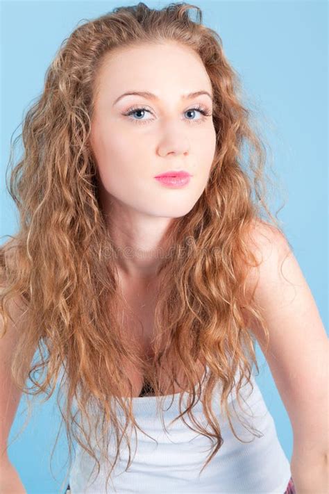 Beautiful Woman Looking To The Camera Stock Image Image Of Hair