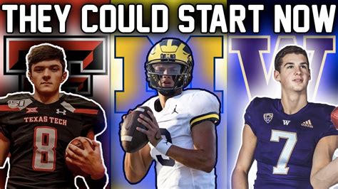These Freshman Quarterbacks Could Be Stars Now Who Will Start Right Away Youtube