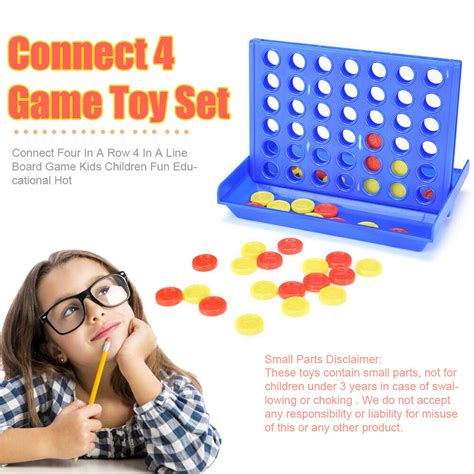 Large Connect Four In A Row 4 In A Line Board Game Kids Children