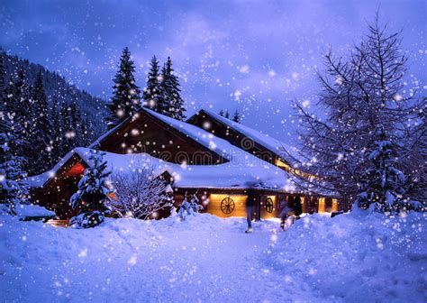 Christmas Winter Landscape Stock Image Image Of Holiday 94245897