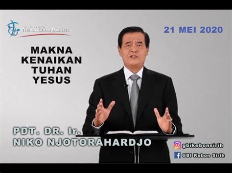 Untuk menyambut kerajaan allah orang harus bertobat dan percaya pada injil (lih. Ibadah Online Kenaikan Tuhan Yesus - 21 Mei 2020 - GBI ...