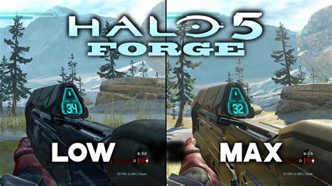 Pc Graphics Comparison Halo 5 Forge Low Vs Ultra Settings Youtube