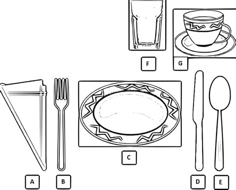 Table Setting Clip Art At Vector Clip Art Online Royalty