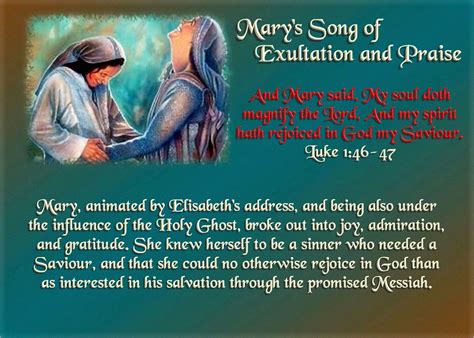 Marys Song Of Exultation And Praise Luke 146 47 And Mary Said My