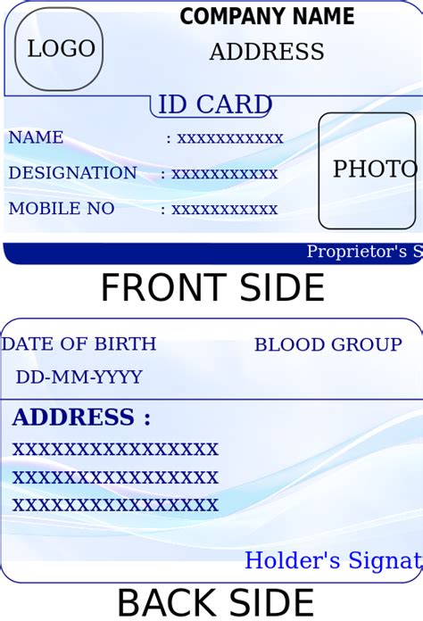 View 45 14 Template Word Editable Blank Id Card Template Images Png