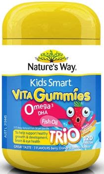 90 soft capsules of premium pure fish oil omega 3. Nature's Way Kids Smart Vita Gummies Omega 3 DHA Fish Oil ...