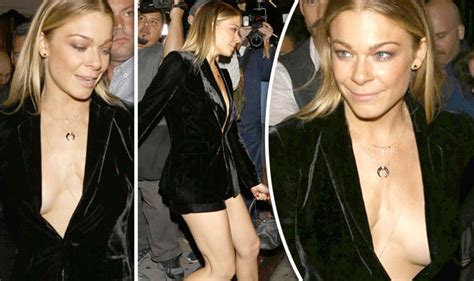 Leann Rimes Narrowly Avoids Exposing Her Breasts In Plunging Velvet Jacket Celebrity News