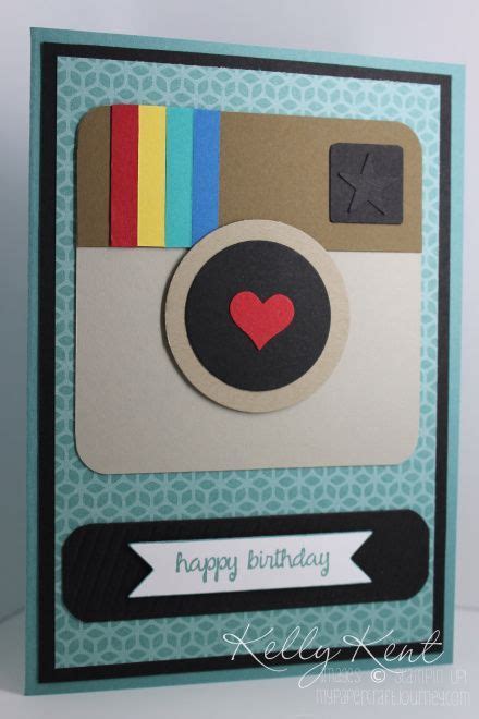 A Birthday Card With A Polaroid Camera On Its Front And The Words