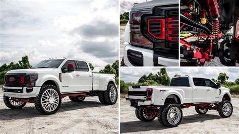 Ford F 450 Platinum Rs Edition Dually Takes Its Super Duty By Hard Up