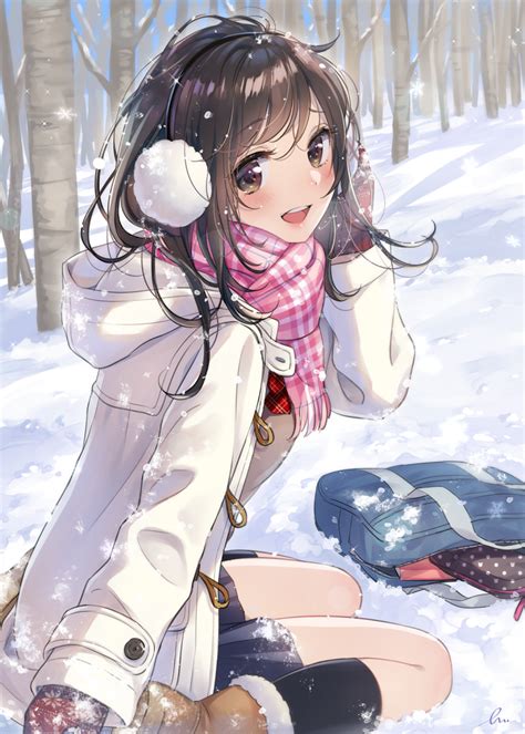 Anime Art Rhiannon Rose Kawaiisnowin The Snow
