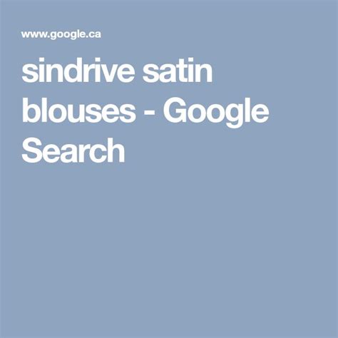 Sindrive Satin Blouses Google Search