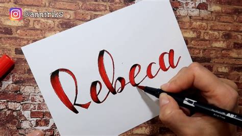Lettering Dibujo Tu Nombre En Un Minuto ⭐ Rebeca ⭐ Graffitis Nombres Dibujarte Nombres
