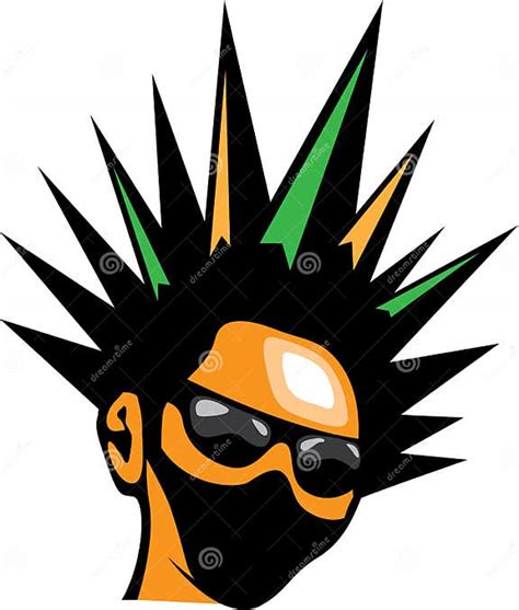 Spiky Hair Eps Stock Vector Illustration Of Rebellion 62487790