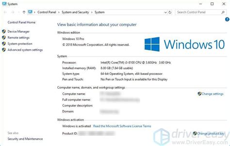 I just wanna ring stuff like my ram, hd space. How to find computer specs Windows 10 Easily - Driver Easy