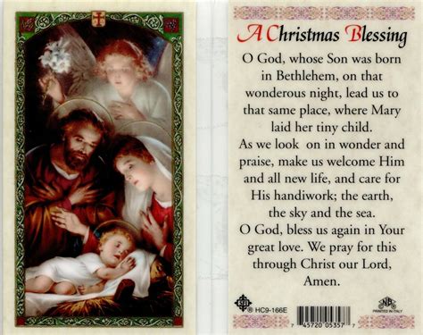 a christmas blessing eb419 we welcome jesus and all new life prayer angel holy cards