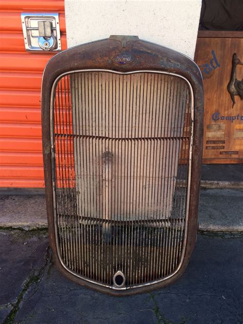 Original 1932 Ford Grill And Shell Complete Incredible Patina The H A M B