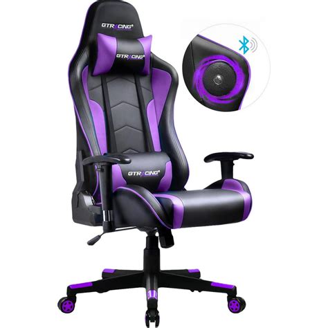 Gtracing Gaming Chair With Speakers Bluetooth In Home Office Computer