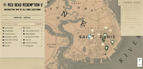 High Quality Interactive Map Of Rdr2 Locations