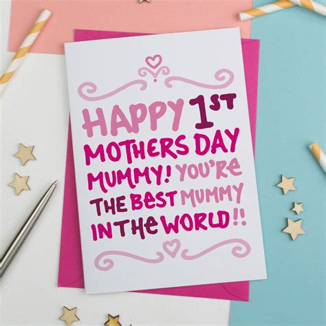 Mar 05, 2021 · get some inspiration with mother's day quotes, mother's day poems, and mom memes. Happy First Mothers Day Card By A Is For Alphabet | notonthehighstreet.com