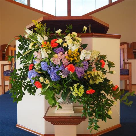 Flower Arrangements For Church Pulpit Idalias Salon