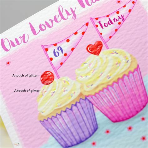 Personalised Cupcake Grandma Birthday Card By Liza J Design
