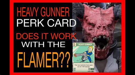 Quick Guide Heavy Gunner Perk Card Fallout 76 Helpful Hints And Tips