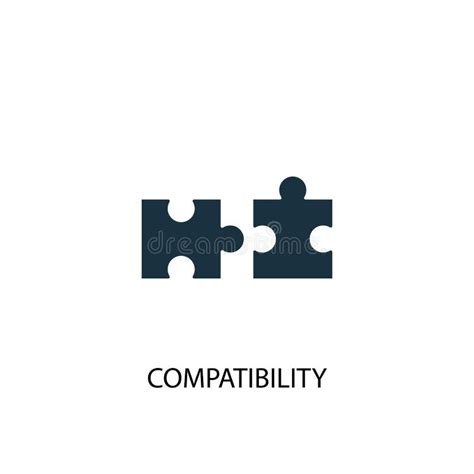 Compatibility Icon In Trendy Design Style Compatibility Icon Isolated