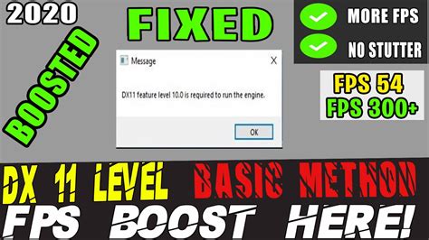 How To Fix Dx11 Feature Level 100 Is Required To Run The Engine And