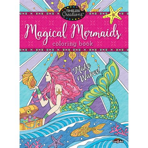 Cra Z Art Timeless Creations Coloring Book Magical Mermaids 64 Pages