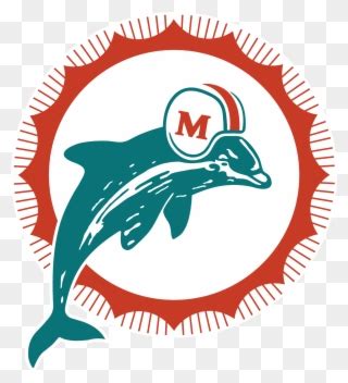 Some of the dolphin players began using this logo on their helmets instead of the previous logo. Dolphins Clipart Svg - Miami Dolphins Logo - Png Download (#1310302) - PinClipart