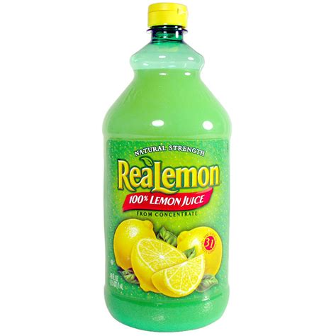 Realemon 100 Real Lemon Juice 48 Oz Bottle