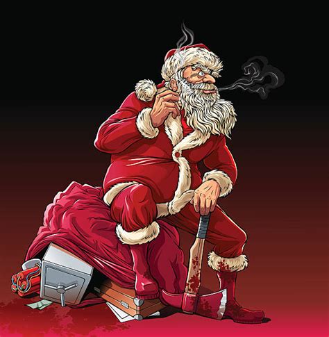 Royalty Free Bad Santa Clip Art Vector Images And Illustrations Istock