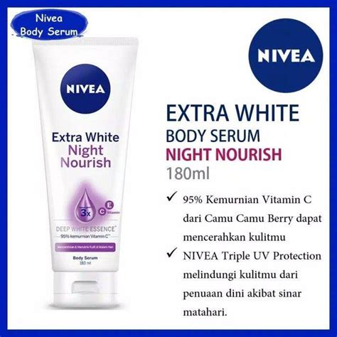 Nivea Body Serum Extra White Night Nourish Ml Lazada Indonesia