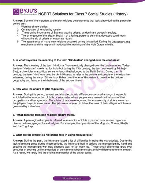 Ncert Solutions For Class 7 History Social Science Chapter 1 Tracing