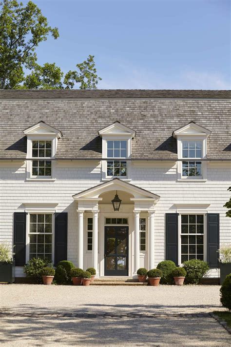 A Traditional And Classic Dutch Colonial In New Jersey Blue And White