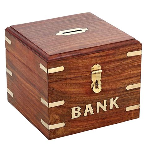 Wooden Money Bank Exportermanufacturer Delhiindia