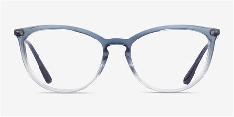 Vogue Eyewear Vo5276 Cat Eye Gradient Blue Frame Glasses For Women Eyebuydirect