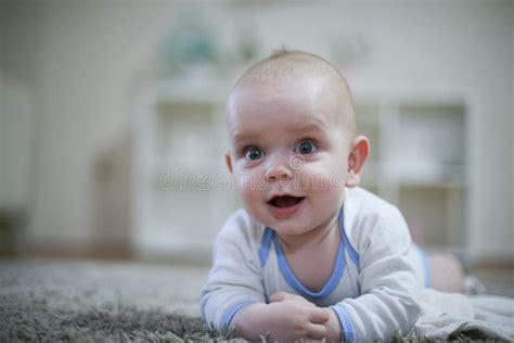 Cute Baby Boy Portrait Close Up Stock Photo Image Of Ethnicity