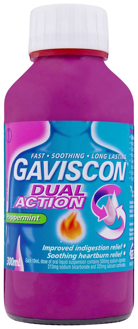 Gaviscon Dual Action Liquid Heartburn And Indigestion Relief 300ml