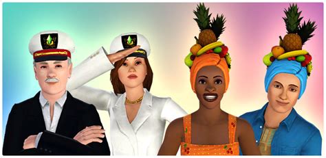 Tropical Waters Hat Pack Store The Sims™ 3