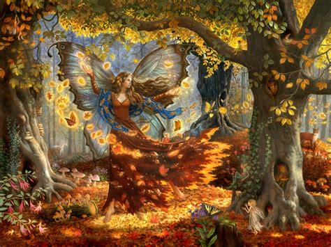 Fall Fairies Desktop Wallpaper Wallpapersafari