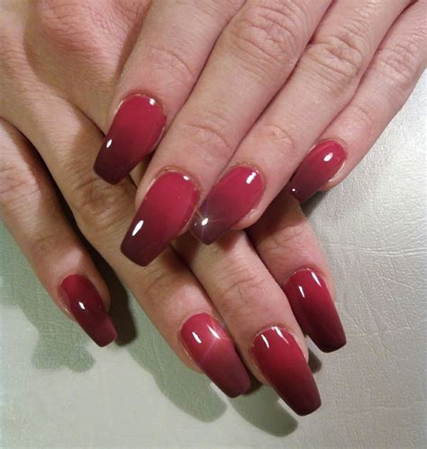 Nail Art Red Ombre Gel Naildesign Red Nail Art Ombre Acrylic Nails Nail Art Ombre Red