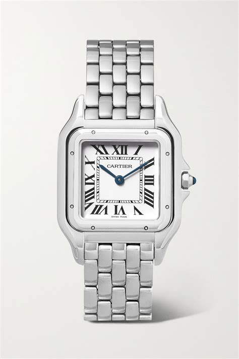 Silver Panthère De Cartier 27mm Medium Stainless Steel Watch Cartier