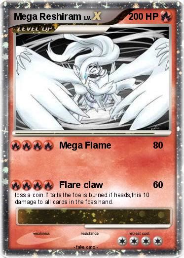 Pok Mon Mega Reshiram Mega Flame My Pokemon Card